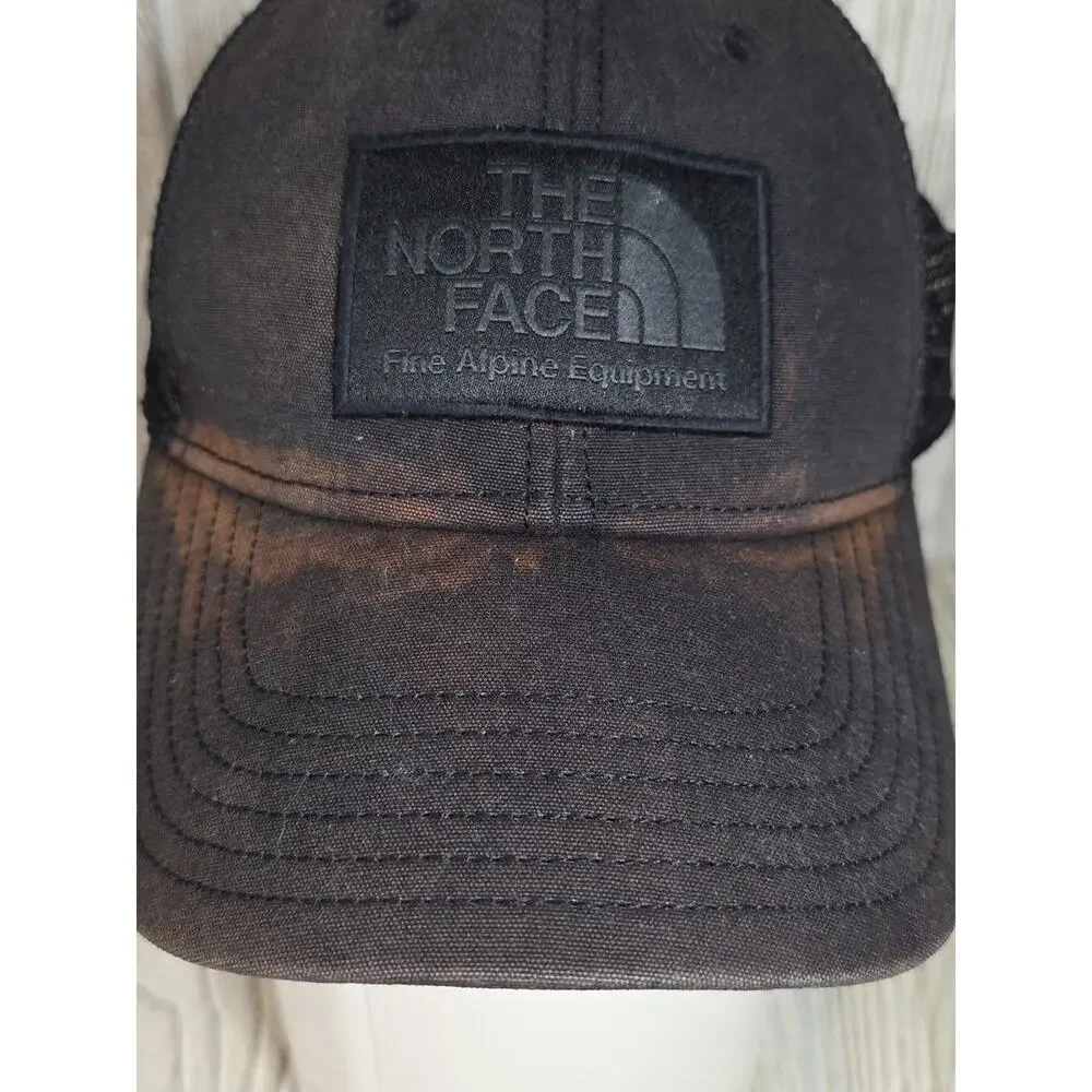 The North Face Black Distressed Mudder Trucker Hat Adult Adjustable